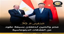 70 عاما من العلاقات المصرية الصينية.. و«الوزراء»: شراكة دولية يحتذى بها
