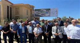 وفد اتحاد المهن الطبية يتفقد أعمال المرحلة الثانية من إنشاء نادي دمياط الجديدة
