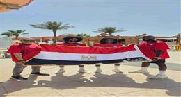 مباراة مصر وبلجيكا تبهج سياح مرسى علم.. ألوان الفرحة على الوجوه