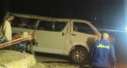 إصابة 10 أشخاص بينهم 7 أطفال في انقلاب ميكروباص بصحراوي بني سويف الشرقي 