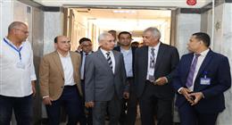 رئيس جامعة المنيا يتفقد أعمال التطوير الشامل لمستشفى القلب والصدر