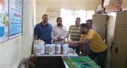 ضبط 55 كجم من مادة ثاني أكسيد التيتانيوم المحظورة داخل محلات عصير القصب بالغربية