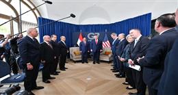لقاء السيسي وترامب بقمة السبع.. تهنئة باتفاق إيران وتأكيد على أولوية القضية الفلسطينية 