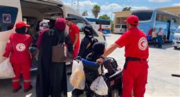 الهلال الأحمر المصري يستقبل الدفعة 54 من المصابين الفلسطينيين