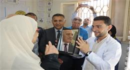 محافظ القليوبية يتفقد أعمال القافلة الطبية المجانية بوحدة البقاشين الصحية بكفر شكر