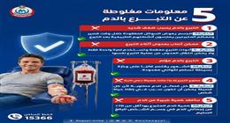 «الصحة»: 5 مفاهيم خاطئة عن التبرع بالدم.. فرصة جديدة للحياة