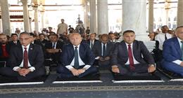 3 محافظين يؤدون صلاة الجمعة بمسجد عمرو ابن العاص احتفالا بالعيد القومي للقاهرة