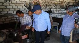 محافظ المنيا يضبط تعديات على أراض زراعية في مغاغة وبني مزار