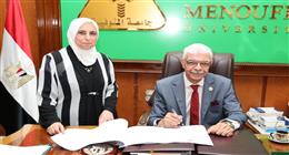 رئيس جامعة المنوفية يعتمد نتيجة المجموع التراكمي بكلية التمريض بنسبة نجاح 84.66%