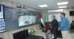 الدفع بـ4 سيارات وحفار لإصلاح كسر خط مياه رئيسي في شبين الكوم