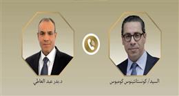 وزير الخارجية يبحث مع نظيره القبرصي تعزيز الشراكة الاستراتيجية بين البلدين