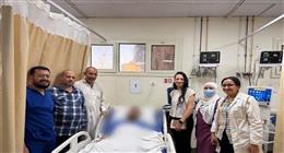 مستشفى صدر المنيا تنجح في إنقاذ شاب تعرض للدغة ثعبان سام