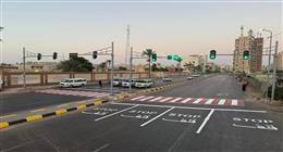 تركيب إشارة مرورية جديدة بشارع مصطفى كامل في الإسكندرية 