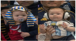 «الفرعون الصغير» يخطف قلوب العالم.. رضيع مصري يتحدى طفل الأرجنتين قبل موقعة المونديال